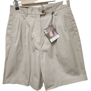 Cutter & Buck Women's Stone Pleated Golf Shorts 100% Cotton Size 8L - NWT